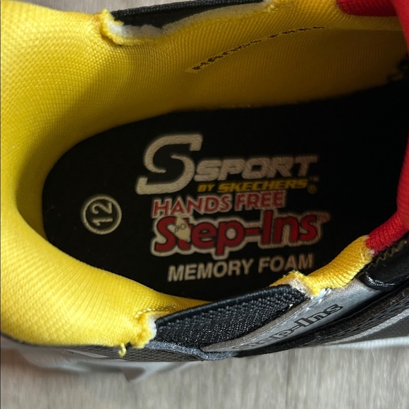 Skechers Kids Black Sneakers with Red and Yellow Straps,Lights on the side,(NWOT - Picture 5 of 5